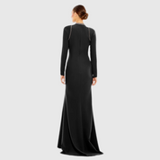 Raglan Long Sleeve High Neck Gown, 26612