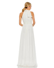 High Neck Chiffon Gown, 55035