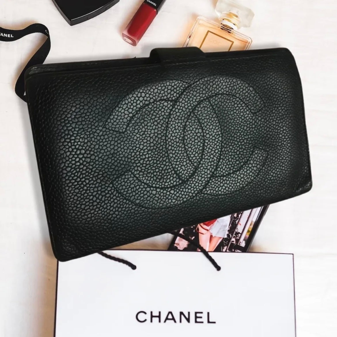 Chanel Caviar Long Wallet