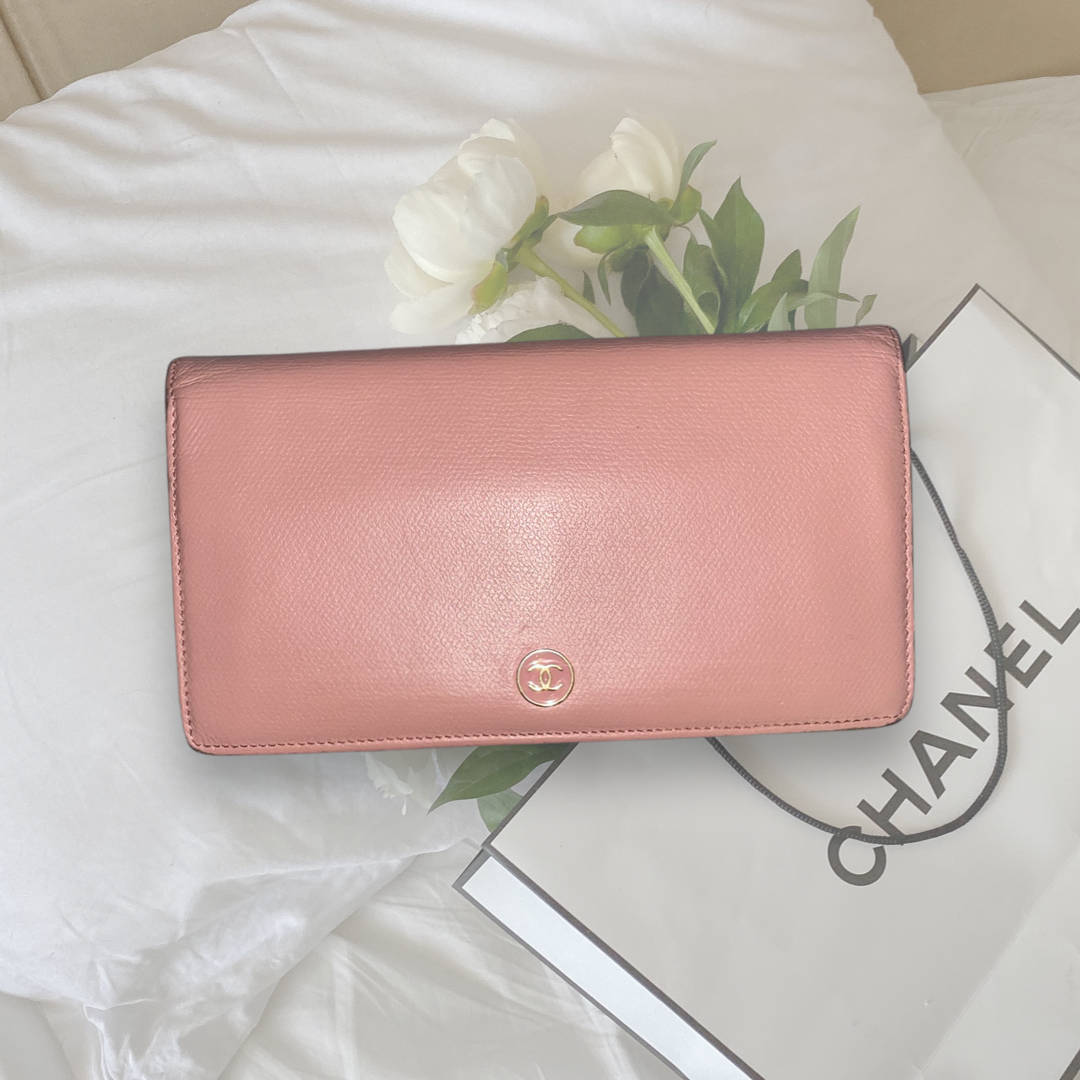 Chanel Pink Long Wallet