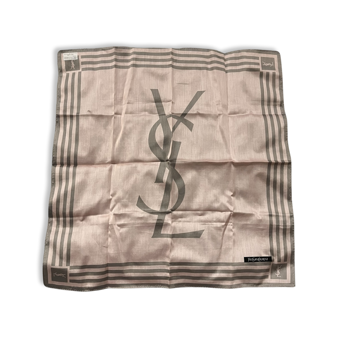 YSL Scarf in Powder Rose