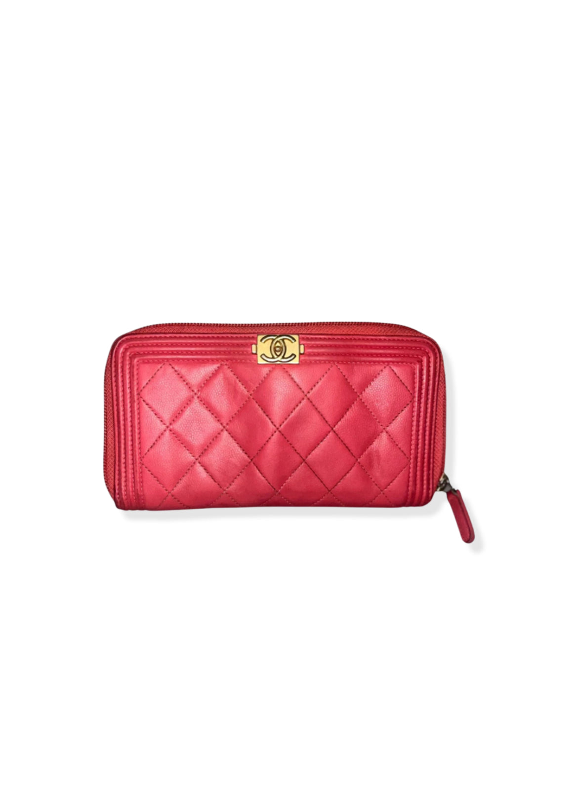 Chanel Matelasse Quilted Boy Long Wallet