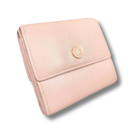 Chanel Pink Caviar Wallet