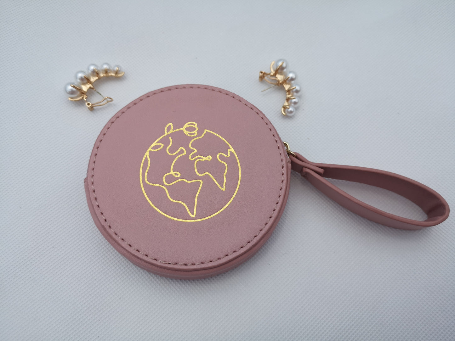 rose and gold coin wallet