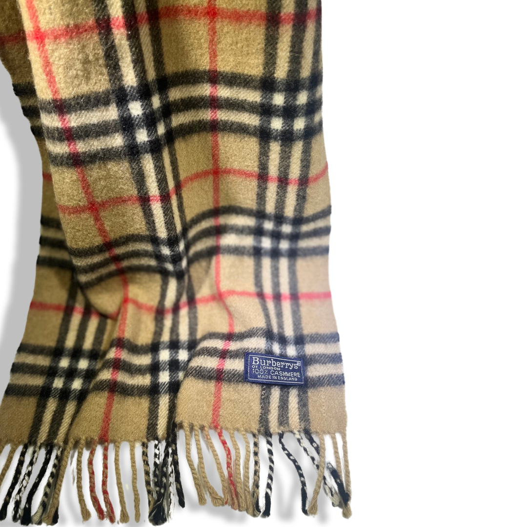 The Classic Check Burberry Cashmere Scarf