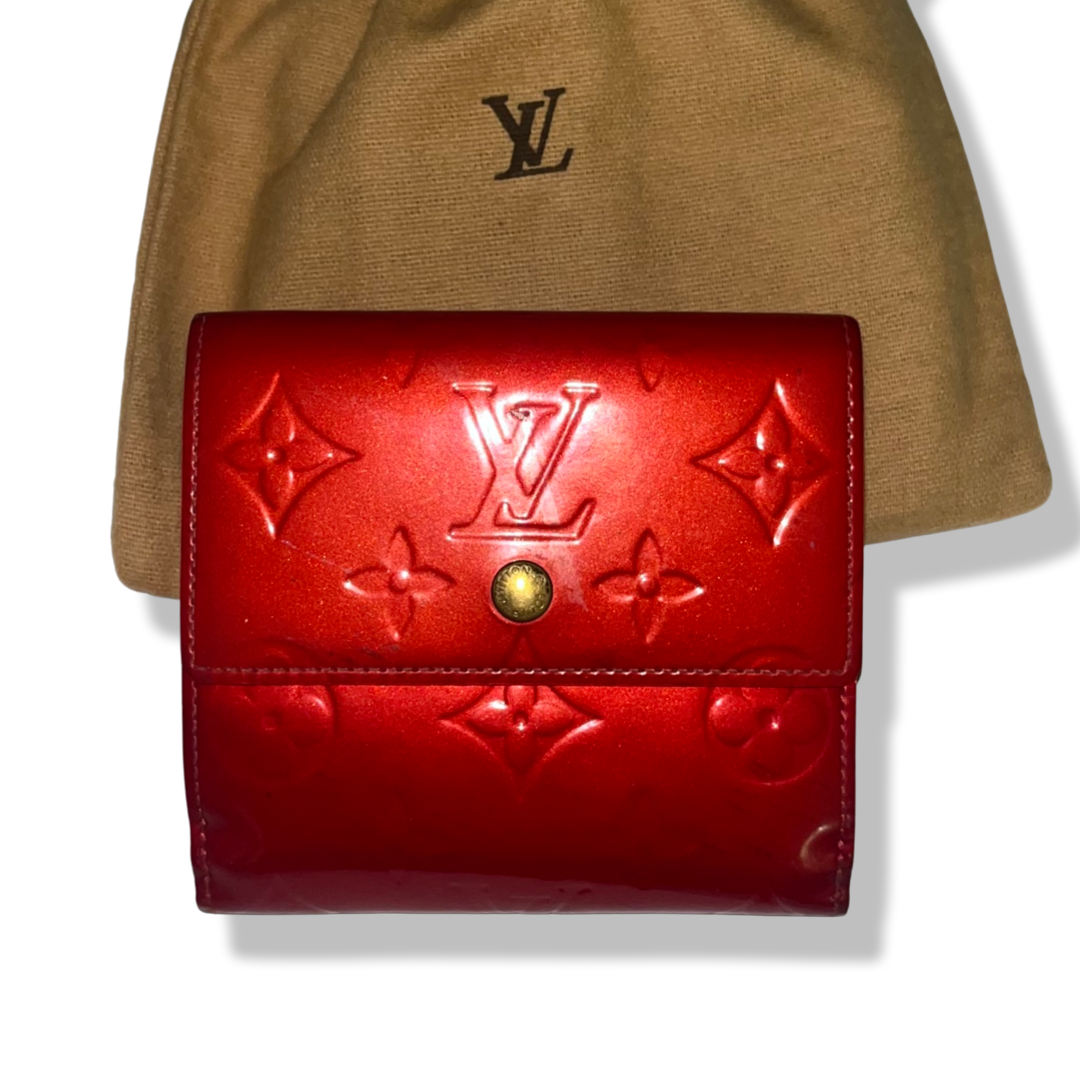 Louis Vuitton Red Monogram Vernis Reade MM Tote